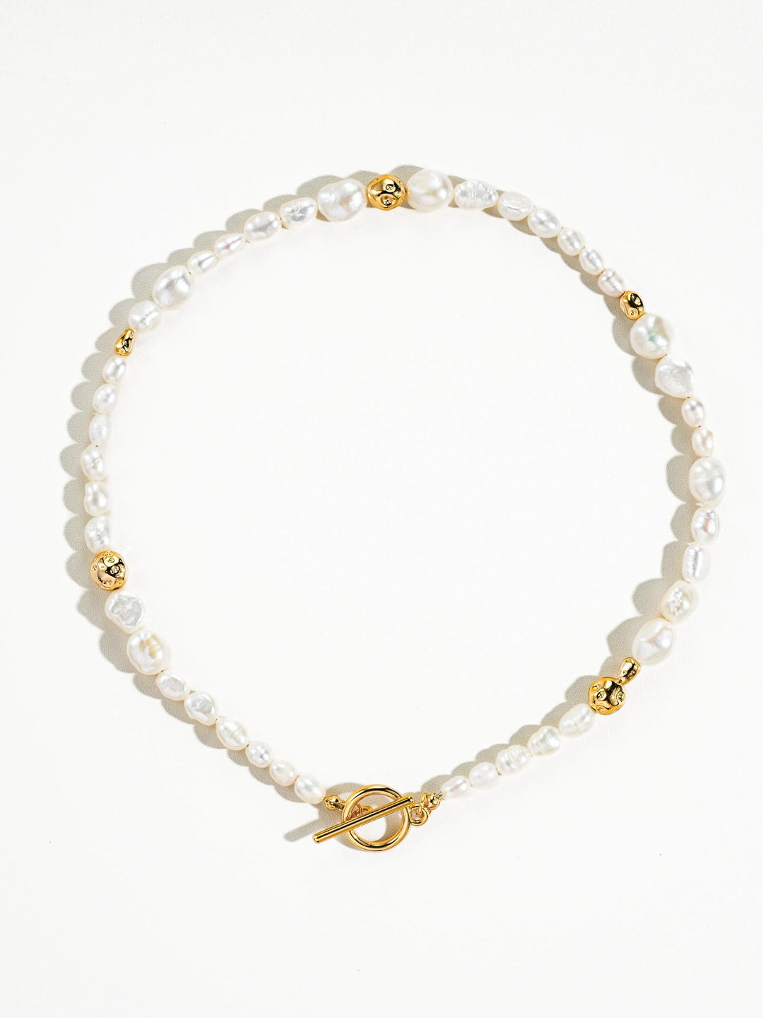 Penelope 18K Gold Natural Baroque Pearl Choker
